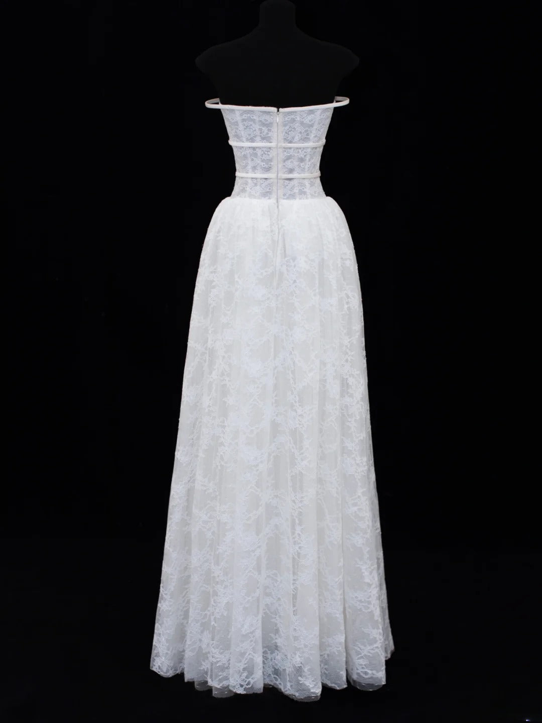 Robes de mariée de princesse, élégantes et modestes, coupe trapèze, bustier en dentelle blanche, tailles petites et grandes, pour femmes SA017