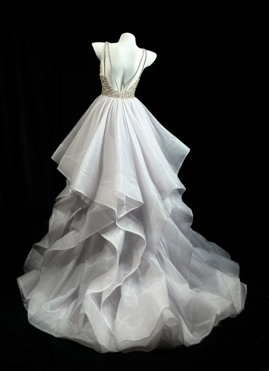 Sophisticated Prom Dresses Ball Gown Scoop Tulle With Beading Long Sweet 15 16 Dress Formal Outfits RB5829
