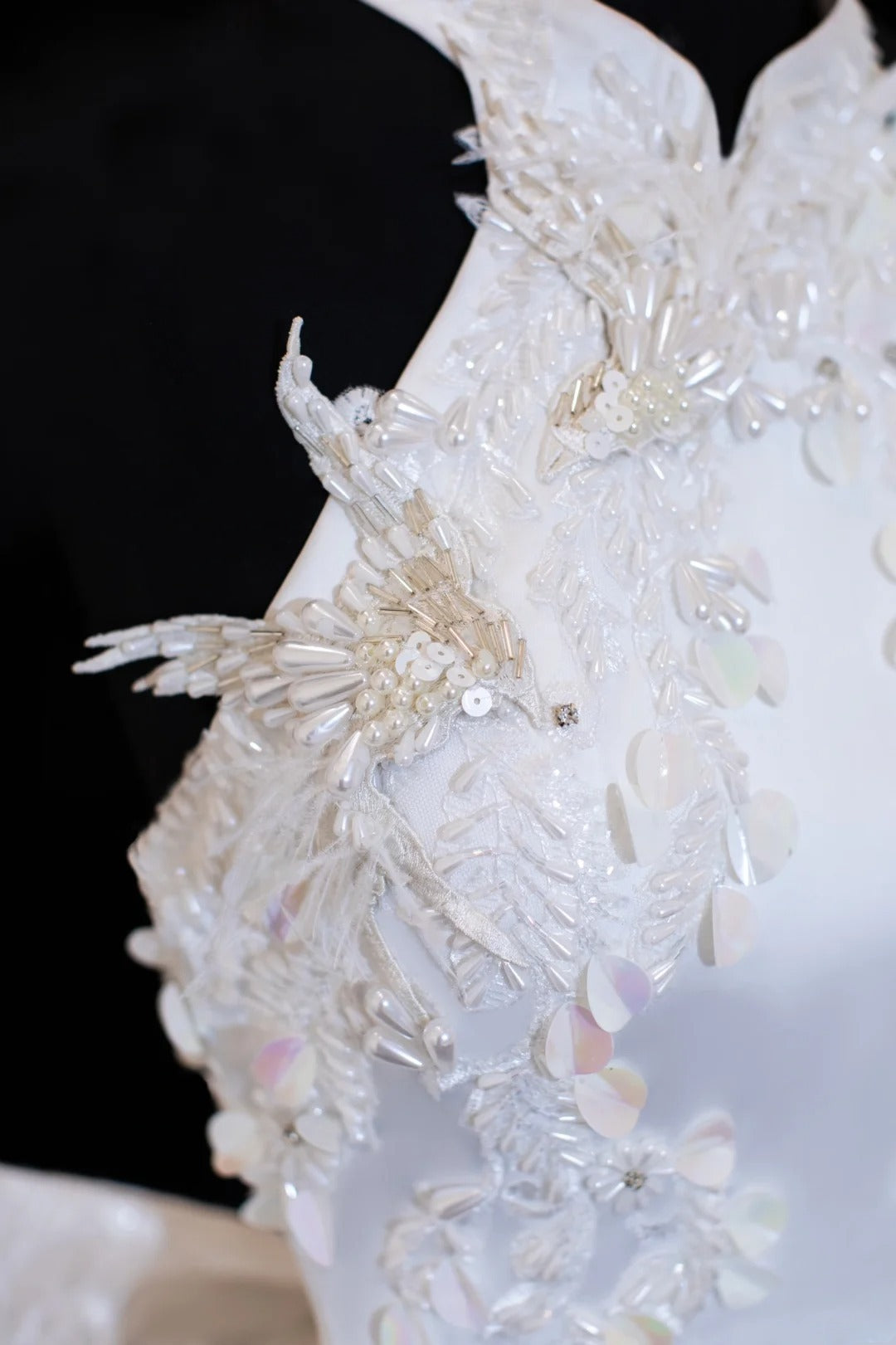 Prinzessinnen-Hochzeitskleider, elegant und schlicht für die Braut, Meerjungfrauen-Stil, hoher Kragen, Weiß, Brautkleider in kleinen/großen Größen für Damen SA021