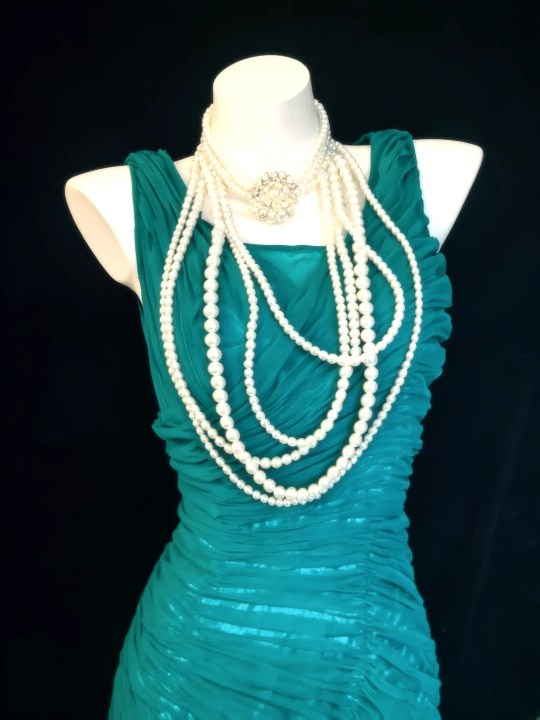 Vintage 90er Jahre Meerjungfrauenkleid mit eckigem Ausschnitt aus blauem Tüll für Damen, langes Partykleid, Ballkleid, Outfit für den 21. Geburtstag AS026