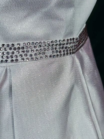 Modest Prom Dresses A line Spaghetti Strap Pink Satin With Beading Evening Dress Formal Outfits RB5836