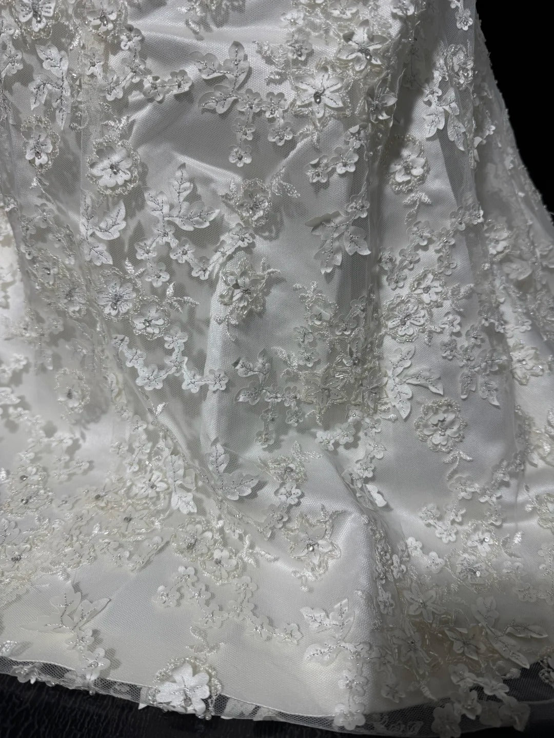 Timeless Women's Mermaid Strapless Sleeveless White Lace Long Vintage Fitted 1920s Wedding Dresses AS027