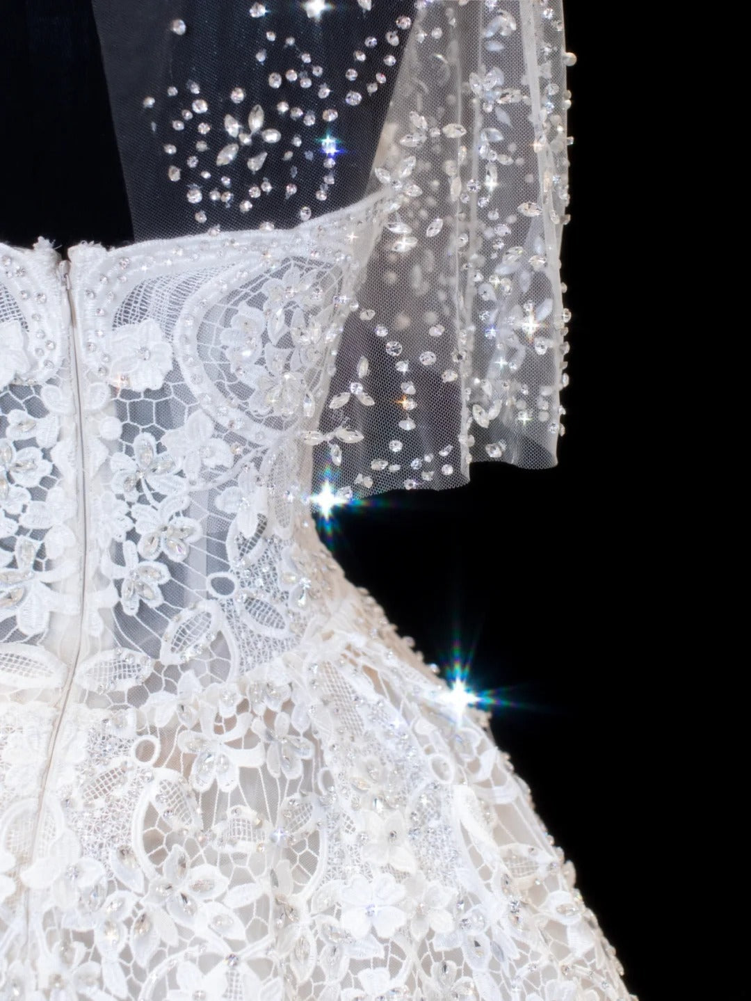 Robes de mariée élégantes et sobres pour la mariée, robes de bal bustier à manches cape blanches, robe de mariée petite/grande taille pour femmes SA030