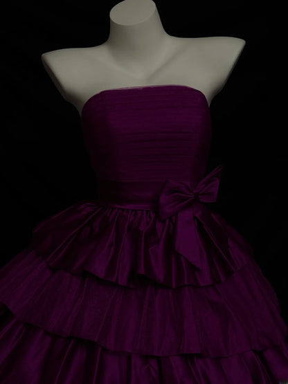 2026 Ballkleid Trägerlos Traube Mini Abschlusskleider Kurz High School Für 8. Klasse Abschlussball-Inspo Homecoming Kleid RB3374
