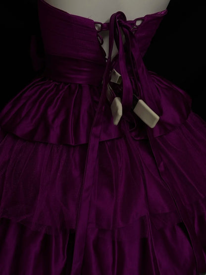 2026 Ballkleid Trägerlos Traube Mini Abschlusskleider Kurz High School Für 8. Klasse Abschlussball-Inspo Homecoming Kleid RB3374