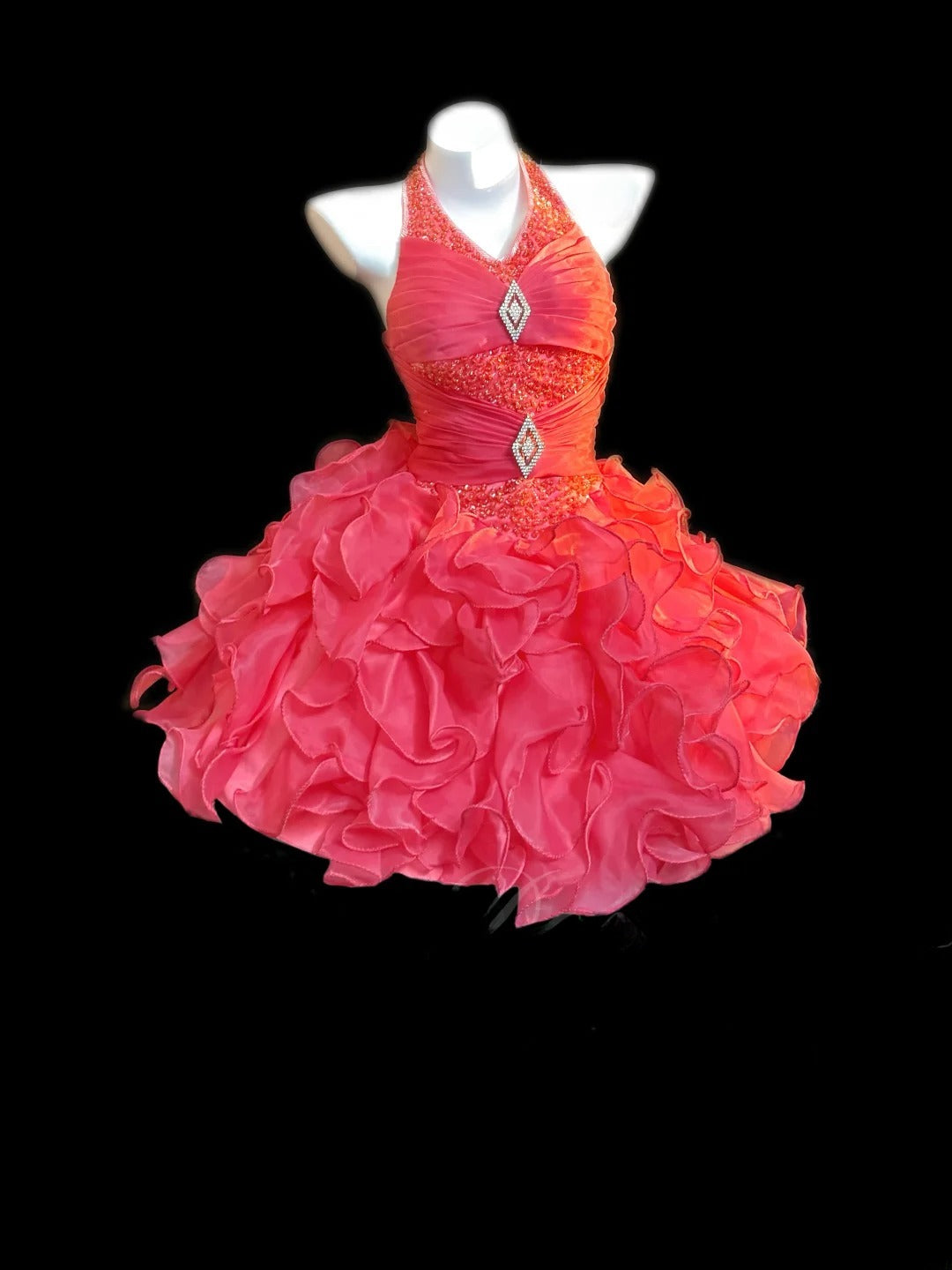 2026 Ball Gown Halter Pink Mini Graduation Dresses Short High School For 8th Grade Senior Inspo Homecoming Gown RB3375