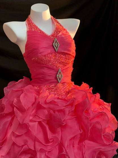 2026 Ball Gown Halter Pink Mini Graduation Dresses Short High School For 8th Grade Senior Inspo Homecoming Gown RB3375