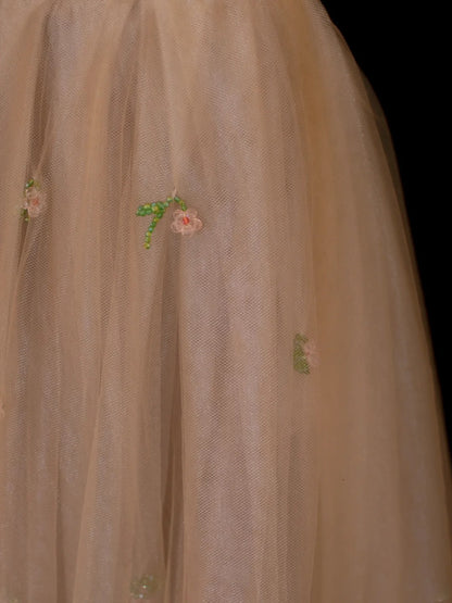 Elegantes, schlichtes Ballkleid mit Herzausschnitt aus Tüll in Rosa – ein beeindruckendes, langes Abendkleid für festliche Anlässe (SA039).