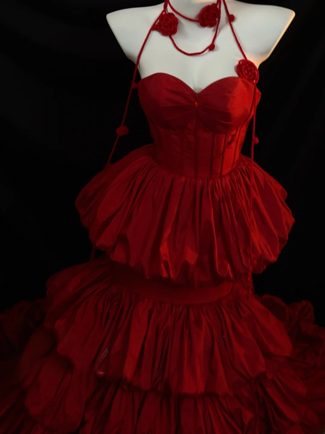Vintage Prom Dresses Mermaid Sweetheart Burgundy With Ruffles Long Evening Formal Outfits RB3444