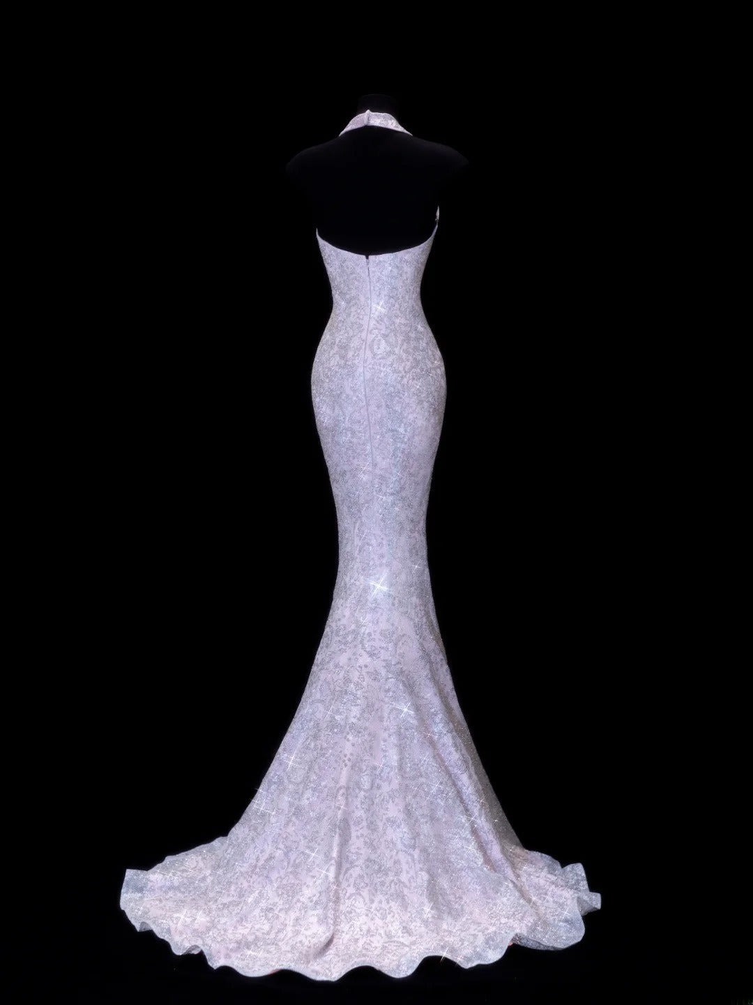Affordable Sequin 1950s Formal Mermaid V Neck Sequins Slit With Beads Style Impress Long Prom Dresses Party Gowns SA044