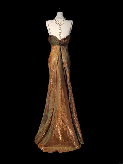 Retro 60er Jahre Meerjungfrauen-Spaghettiträgerkleid mit Blumenmuster, ärmellos, langes Ballkleid, Outfit für den Schulabschlussball AS046