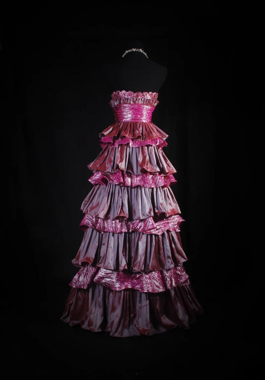Vintage Ball Gown Strapless 2000s Prom Dress Inspo For Women Girls Formal Party Gowns Long Formal Dresses AS049