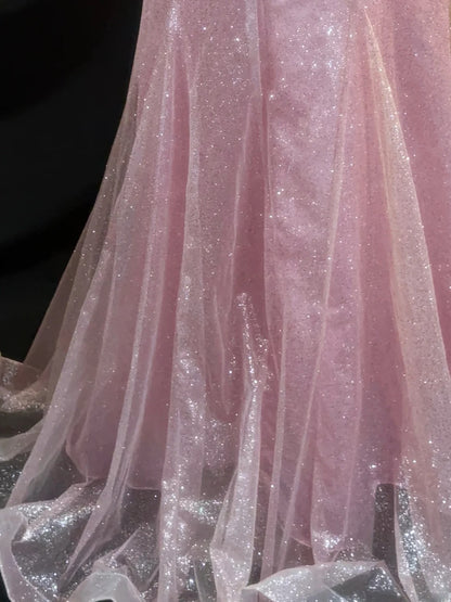 Vintage Prom Dresses Mermaid Sweetheart Sleeveless Pink Sequin Long Evening Formal Outfits RB3452