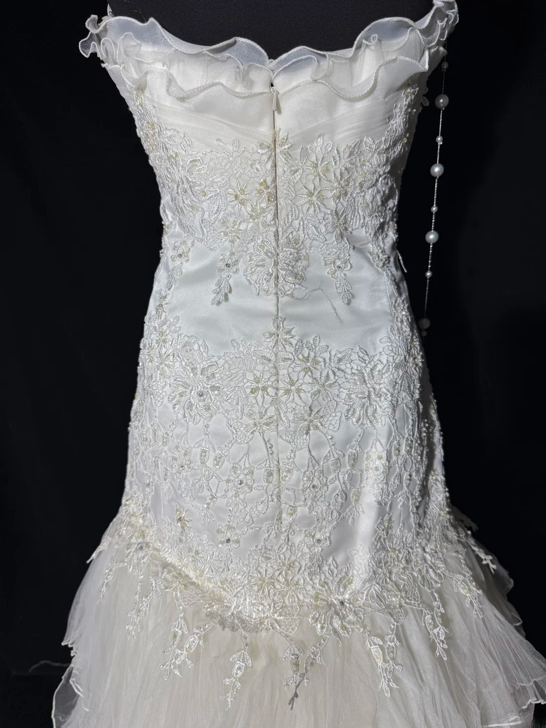 Robe de mariée longue de rêve années 70, robe sirène bustier cœur style bohème pour la mariée avec dentelle, robe de mariée ajustée petites/grandes tailles AS051
