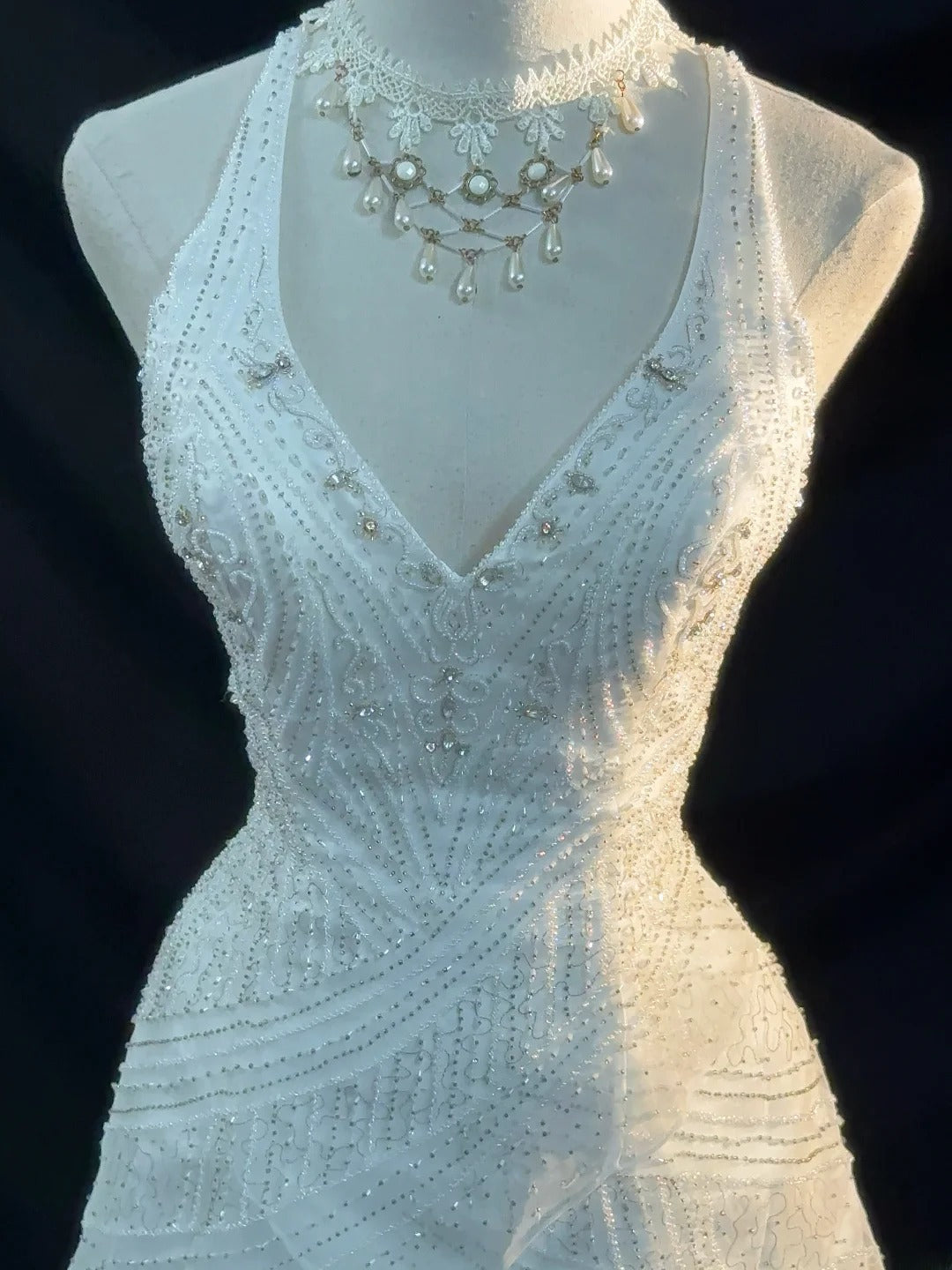 Luxury Princess Wedding Dress Mermaid V Neck White Brides Gown Bridal Dress Long Wedding Dresses RB5776