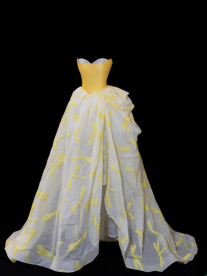 Robe de bal élégante années 50, décolleté cœur, sequins et perles, fente, robe de soirée longue SA066