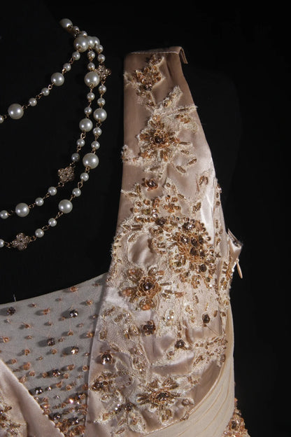 Cocktailkleider für Damen im 90er-Jahre-Stil, A-Linie, V-Ausschnitt, Spitze mit Perlen, lange Kleider für Abschlussfeiern, Ballkleider AS074
