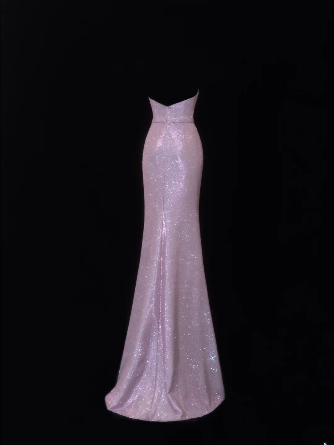 Elegantes, plissiertes Abendkleid im Meerjungfrauen-Stil mit Herzausschnitt in Flieder mit Pailletten – ein beeindruckendes, langes Partykleid (SA074).