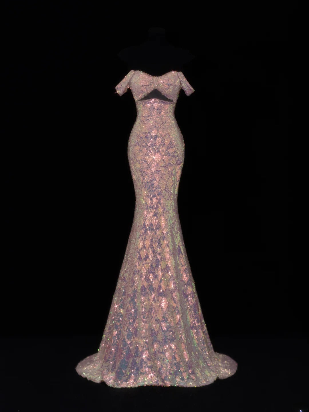 Elegante Ballkleider im Meerjungfrauen-Stil mit herzförmigem Ausschnitt und Pailletten – beeindrucken Sie mit diesem langen, plissierten Abendkleid SA075