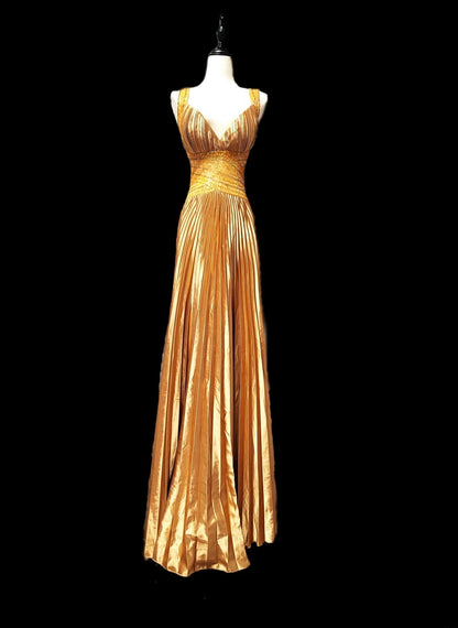 Schlichtes, langes, orangefarbenes A-Linien-Abendkleid mit Herzausschnitt und Perlenstickerei – Inspiration für Abschlussball und Abiball AS078