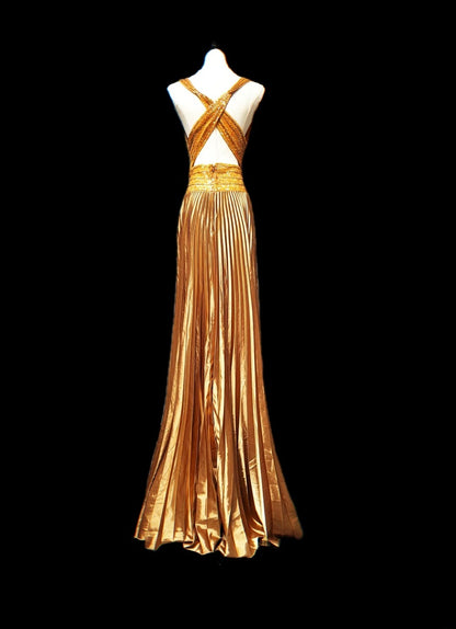Schlichtes, langes, orangefarbenes A-Linien-Abendkleid mit Herzausschnitt und Perlenstickerei – Inspiration für Abschlussball und Abiball AS078