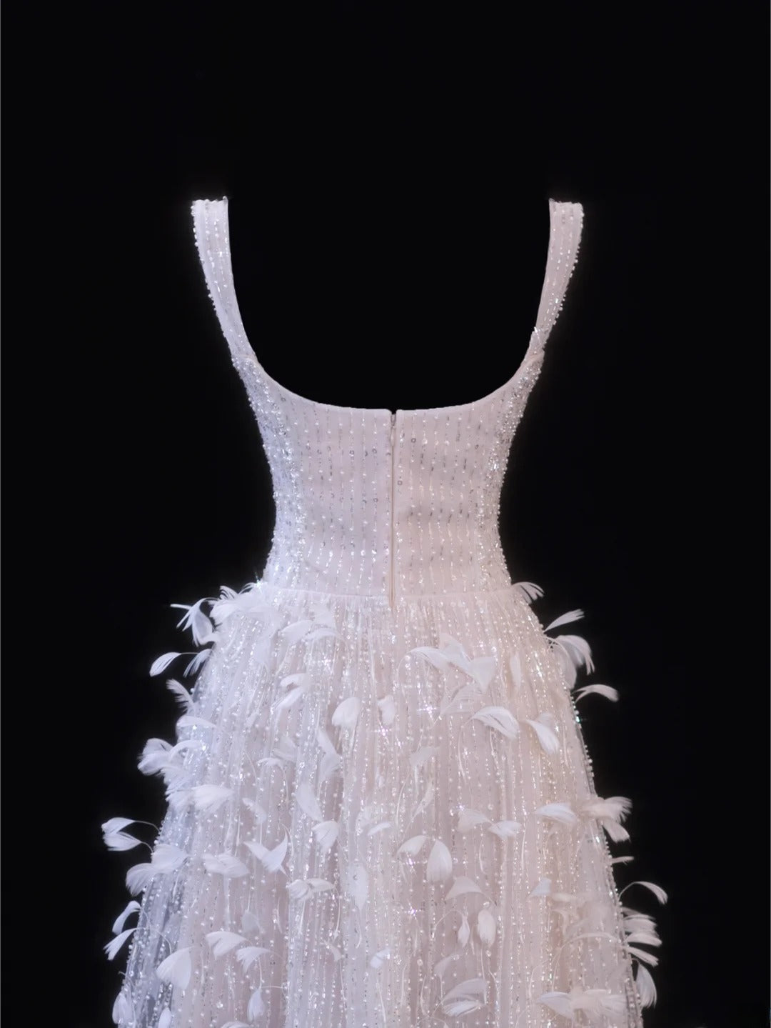 Wedding Gowns Dresses Elegant A Line Square Neck White With Beadings Short Petite/Plus Size Bridal Gowns For Women SA078