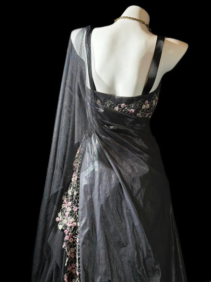 Vintage 70s Prom Dresses Mermaid Spaghetti Strap Grey Lace Long Evening Dress Formal Outfits RB5891