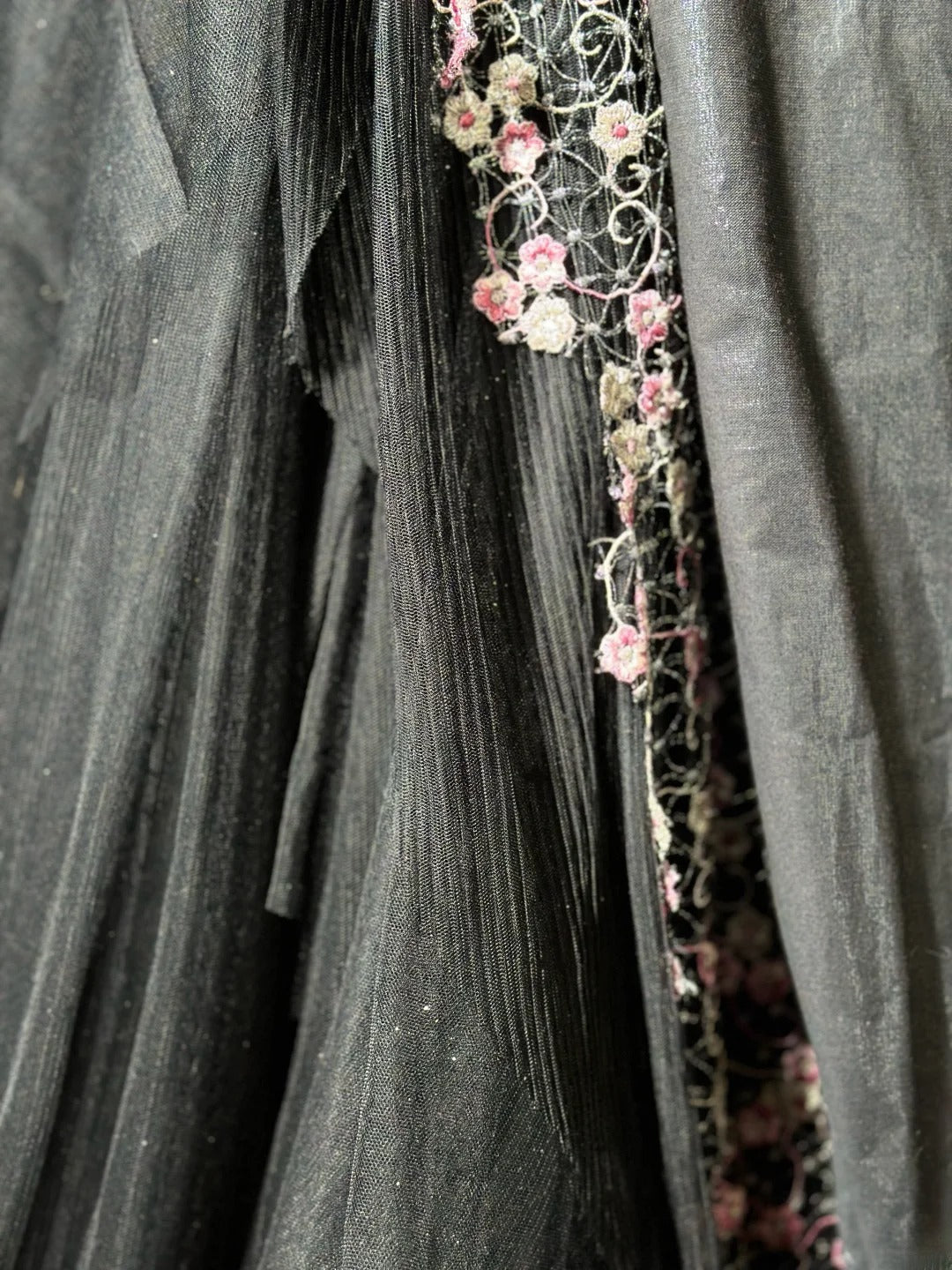Vintage 70s Prom Dresses Mermaid Spaghetti Strap Grey Lace Long Evening Dress Formal Outfits RB5891