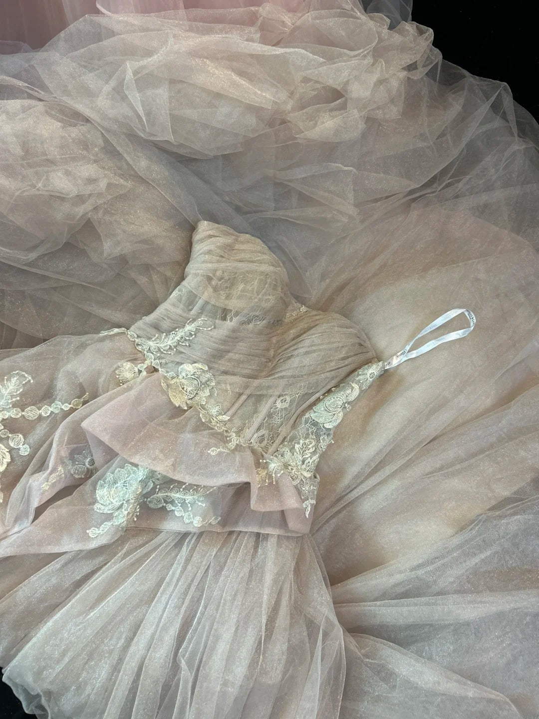 Princess Ball Gown Strapless Light Pink Sleeveless With Appliqued Long Quinceanera Dress vestido de 15 de cenicienta RB3479