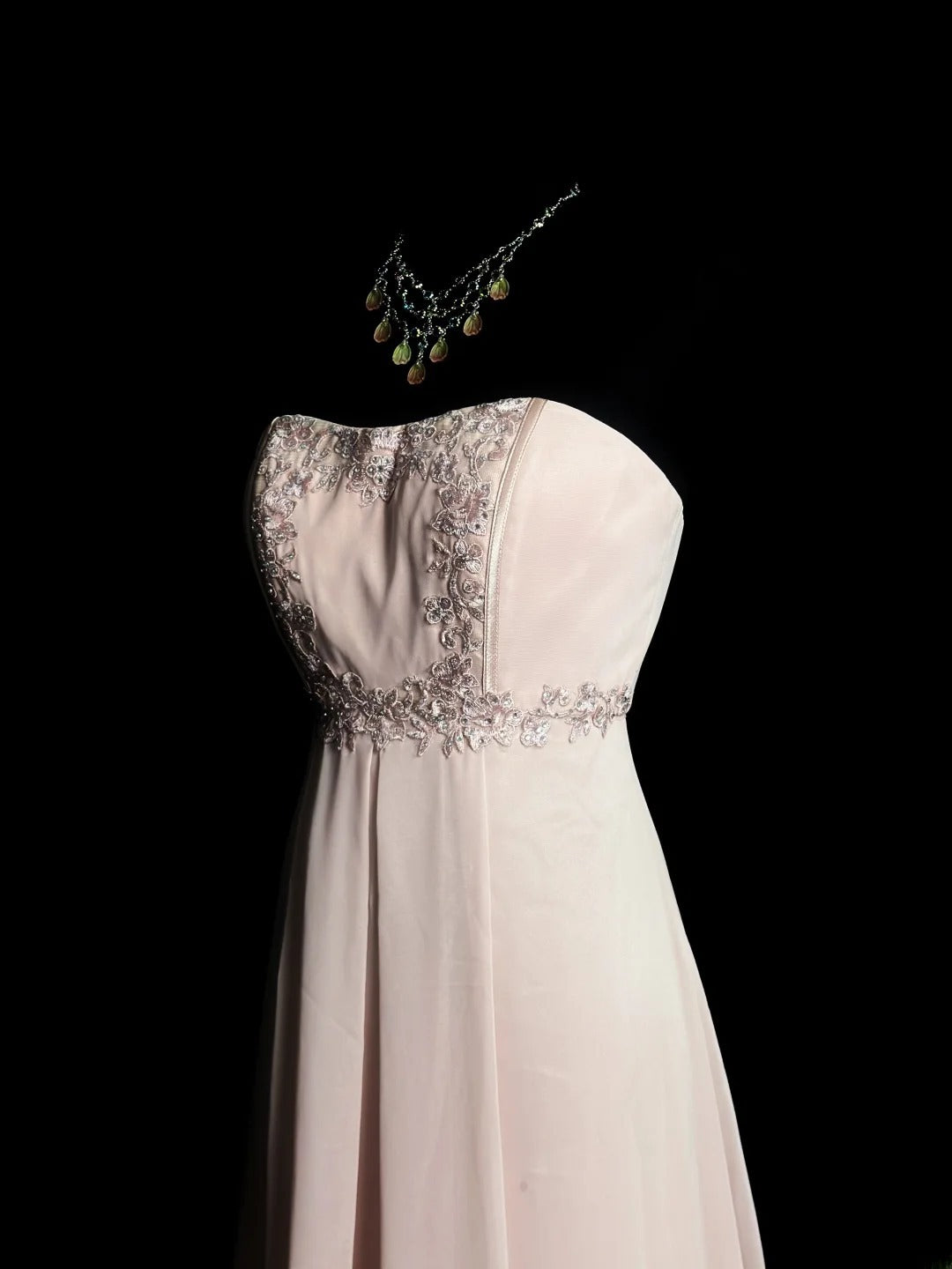 Vintage 80s Prom Dresses A line Sweetheart Light Pink Chiffon With Beading Lace Long Evening Dress Formal Outfits RB5896