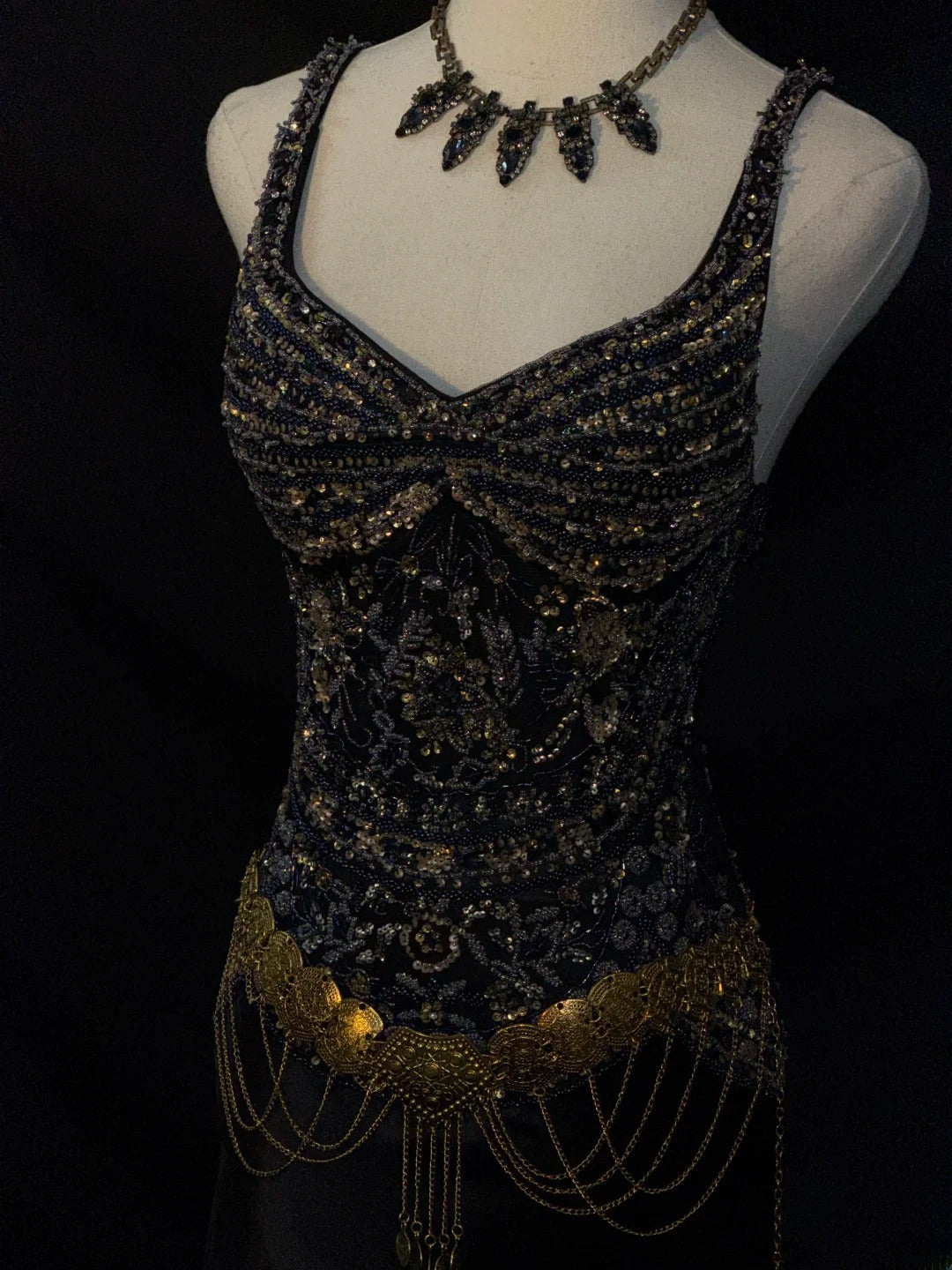 Vintage Prom Dresses Mermaid Spaghetti Strap Black Tie Dress Sleeveless With Beading Long Evening Formal Outfits RB3483