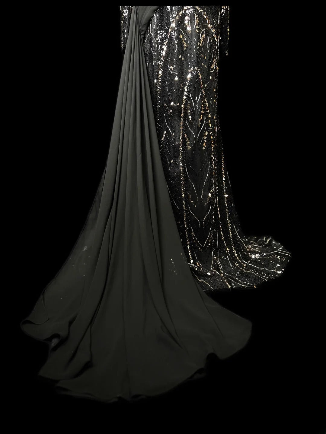 Vintage Prom Dresses Mermaid Off The Shoulder Sequin With Long Sleeves Prom Evening Dress Formal Outfits RB5899