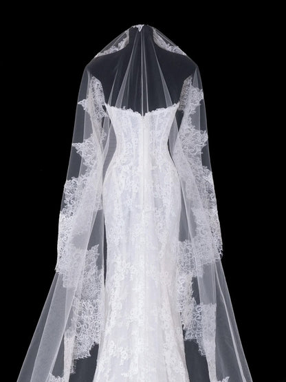 Robe de mariée intemporelle, robe sirène romantique décolletée cœur en dentelle blanche, tailles petites et grandes, pour femmes SA101