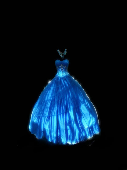 Modest Ball Gown Sweetheart Royal Blue Tulle Sleeveless With Beading Long Sweet 16 Dresses Seventeen Quince Dress RB3567
