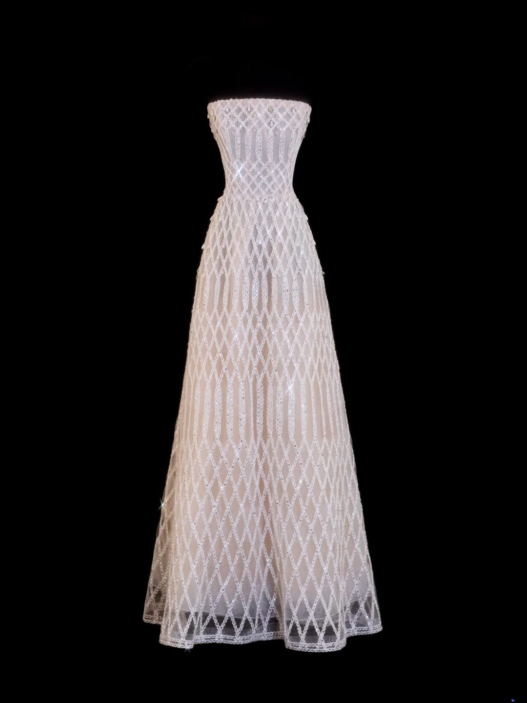 Robes de mariée élégantes, coupe trapèze, bustier, couleur champagne, ornées de perles, longues, tailles petites et grandes, pour femmes SA105