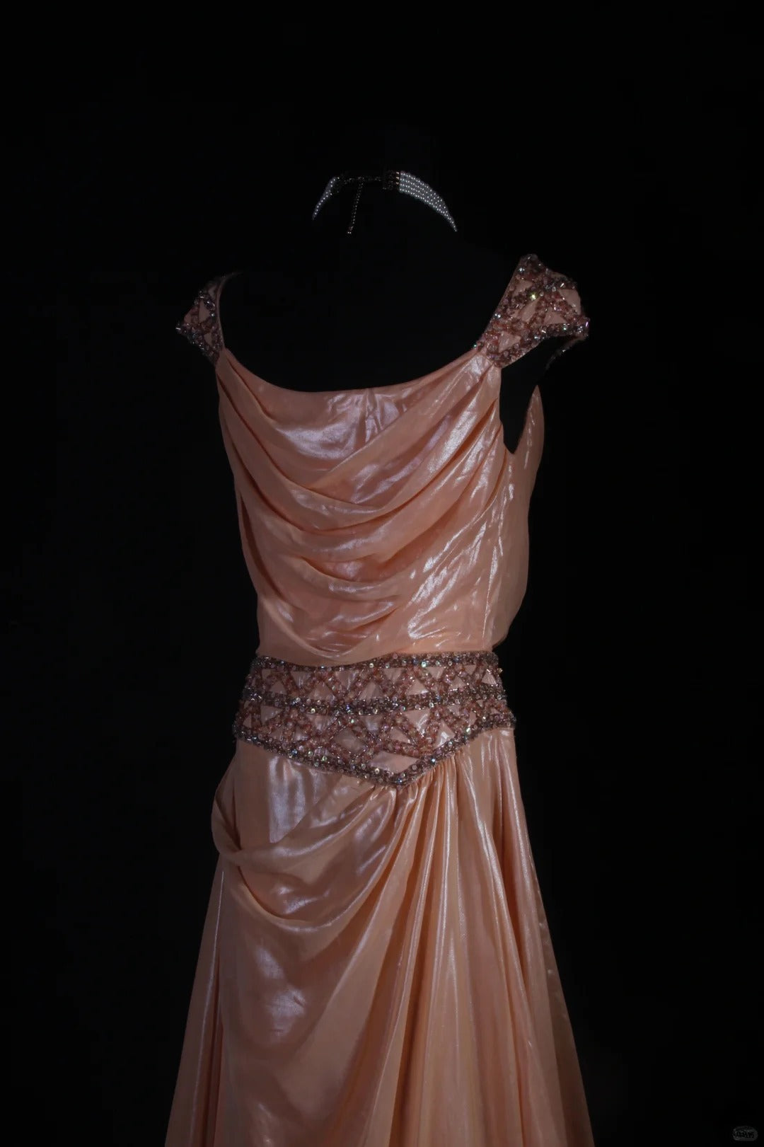 Retro Vintage 1960s Formal A line Square Neck Pink Fashion With Beads Cap Sleeves Long Prom Dresses Party Formal Gowns AS122