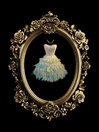 Vintage Ball Gown Strapless With Feathers Matric Mini Graduation Hoco Dresses Short Senior Birthday Homecoming Outfits RB3579