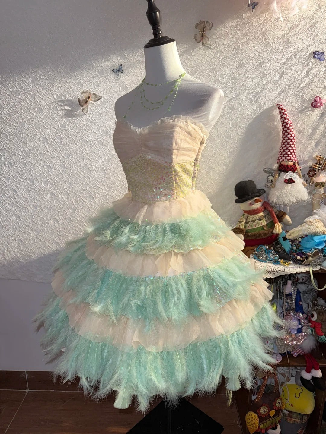 Vintage Ball Gown Strapless With Feathers Matric Mini Graduation Hoco Dresses Short Senior Birthday Homecoming Outfits RB3579