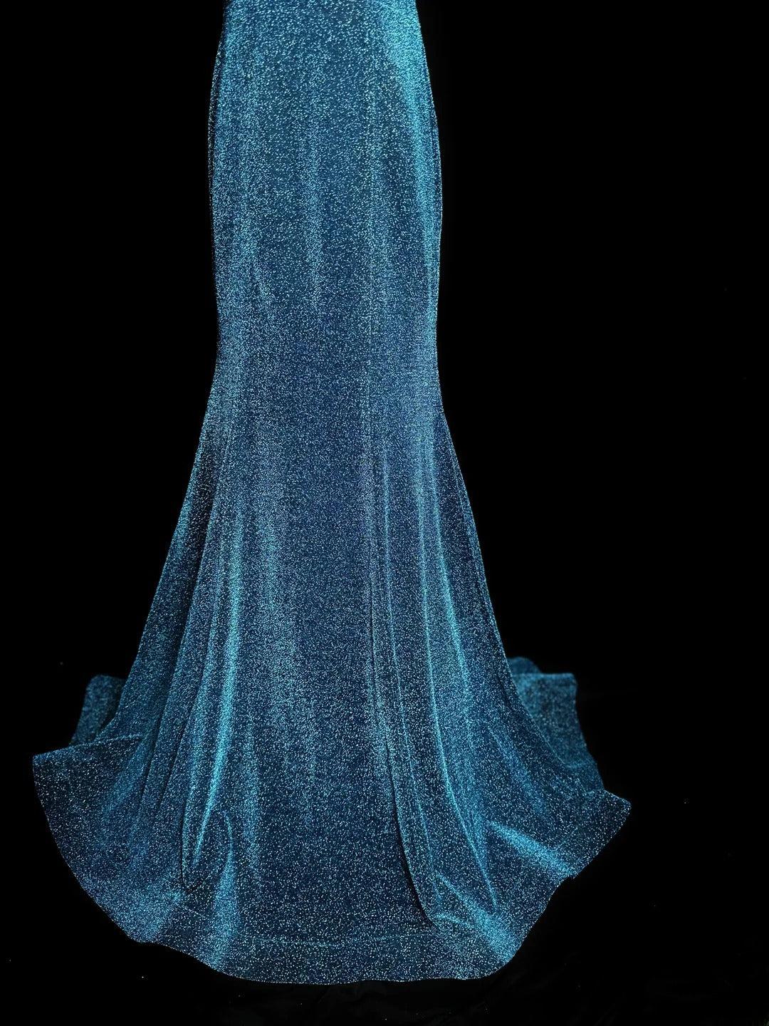 Modest Prom Dresses Mermaid Scoop Blue Sequin Long Party Dress Formal Outfits RB5937