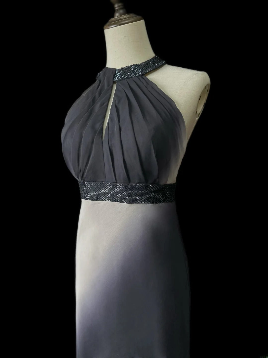 Modest Prom Dresses Mermaid High Neck Black Tie Dress With Ruffled Long Formal Outfits RB5954