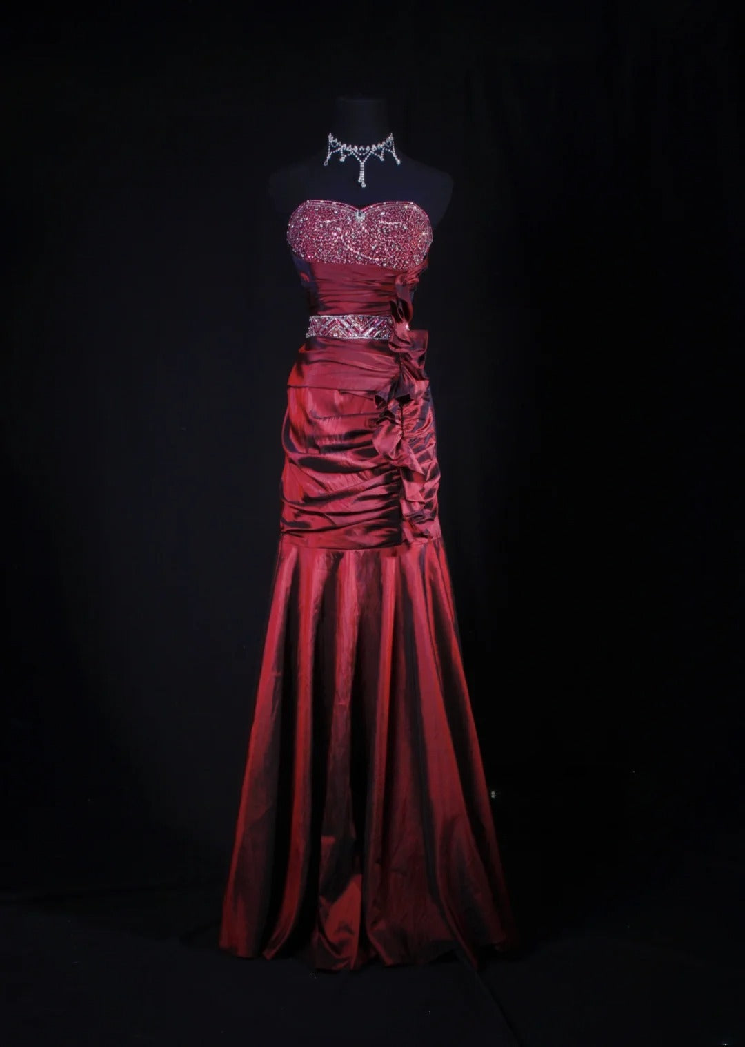 Retro Vintage 1960s Style Formal Mermaid Sweetheart Burgundy Wine Red With Beads Long Prom Dresses Party Formal Gowns AS148