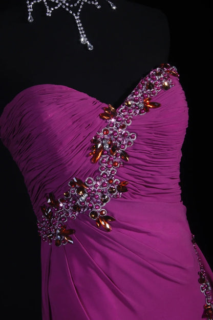 Vintage Prom Dresses Inspiration A Line Sweetheart Pink Semi Formal 90s Prom Dresses With Slit Beads For Teens High Schools AS157