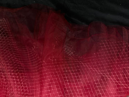 Vintage Prom Dresses Ball Gown Strapless Red Tulle With Flowers Long Party Gown Formal Outfits RB5969