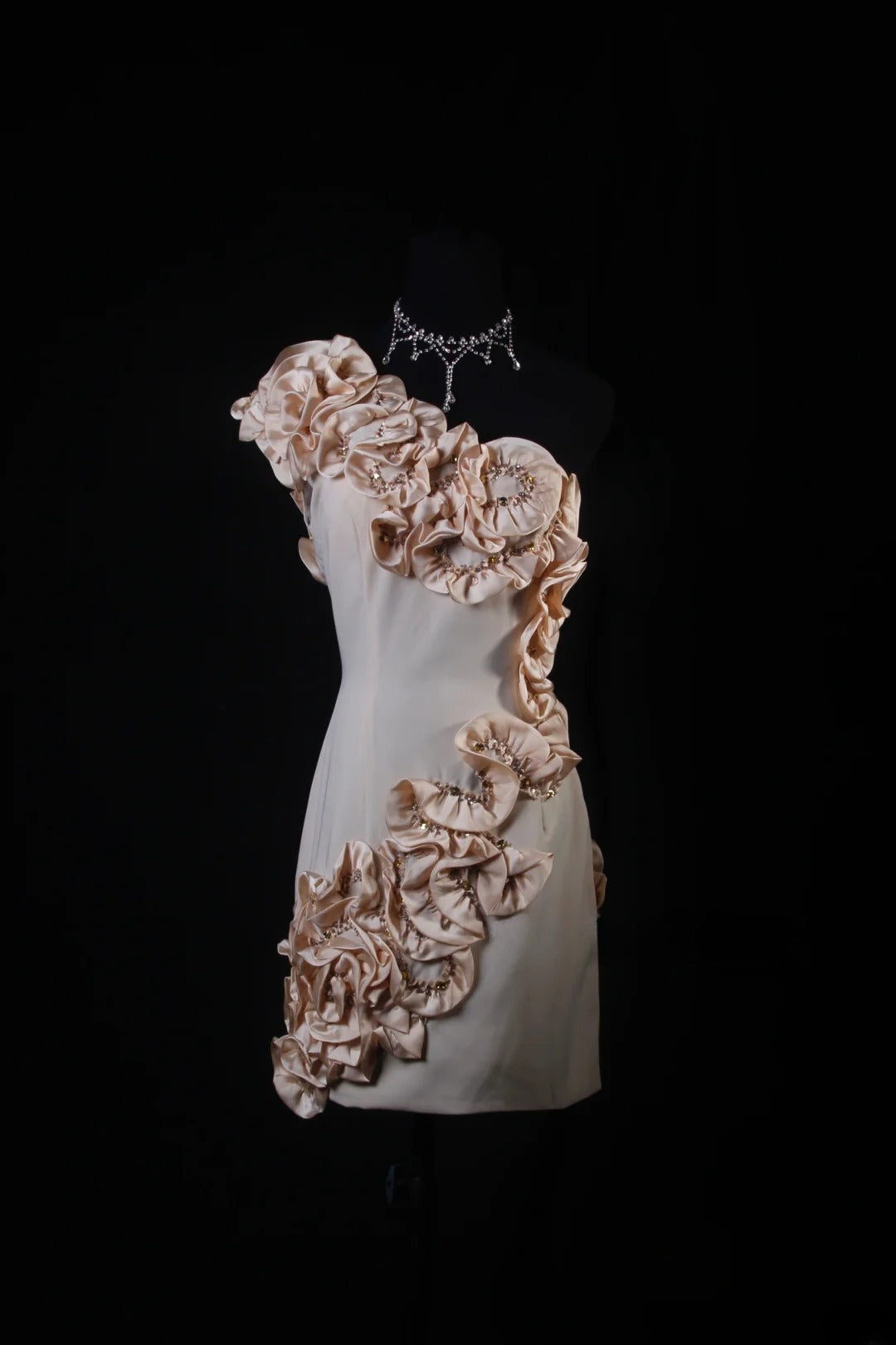 Elegantes Etuikleid mit One-Shoulder-Schulter, kurzes Kleid zum 16. Geburtstag, Homecoming-Kleid, Cocktailkleid AS175