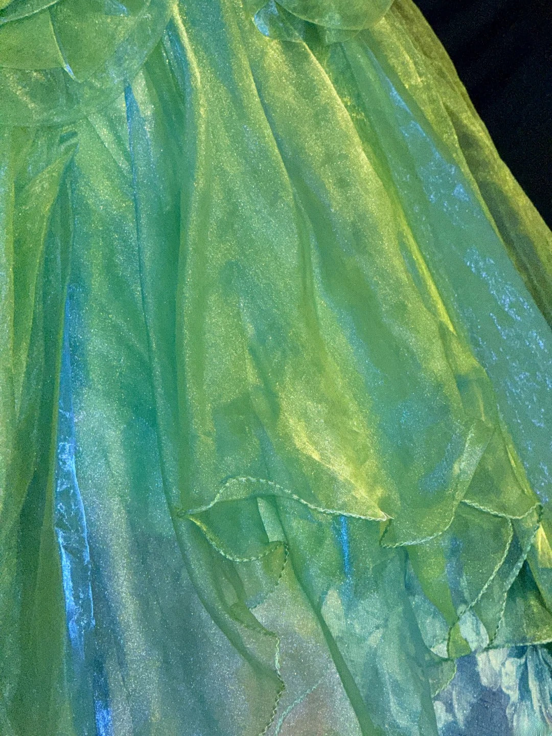 Princess Ball Gown Strapless Green Tulle Long With 3D Flowers Corset Fitted Sweet 16 Dresses Seventeen Quince Dress RB3609