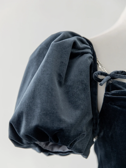 Sexy Meerjungfrauen-Abendkleid aus marineblauem Samt mit Spaghettiträgern – modisches und ästhetisches Design für Teenager, festliche Kleider, Party-Outfits, Ballkleid AS180