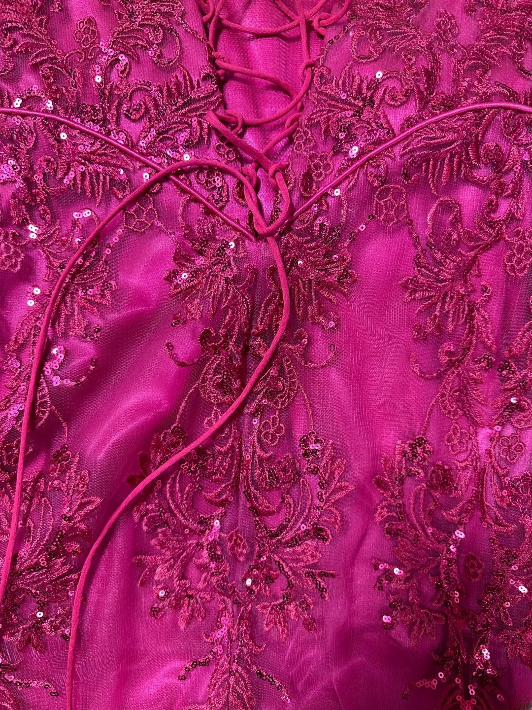 Modest Prom Dresses Mermaid Off The Shoulder Hot Pink Lace With Cap Sleeves Long Formal Outfits RB6001