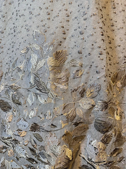 Pretty Ball Gown Boat Neck Sequined Silver Gray With Beading Long 15 Quinceanera Dresses Photo Ideas Formal Outfit RB6026