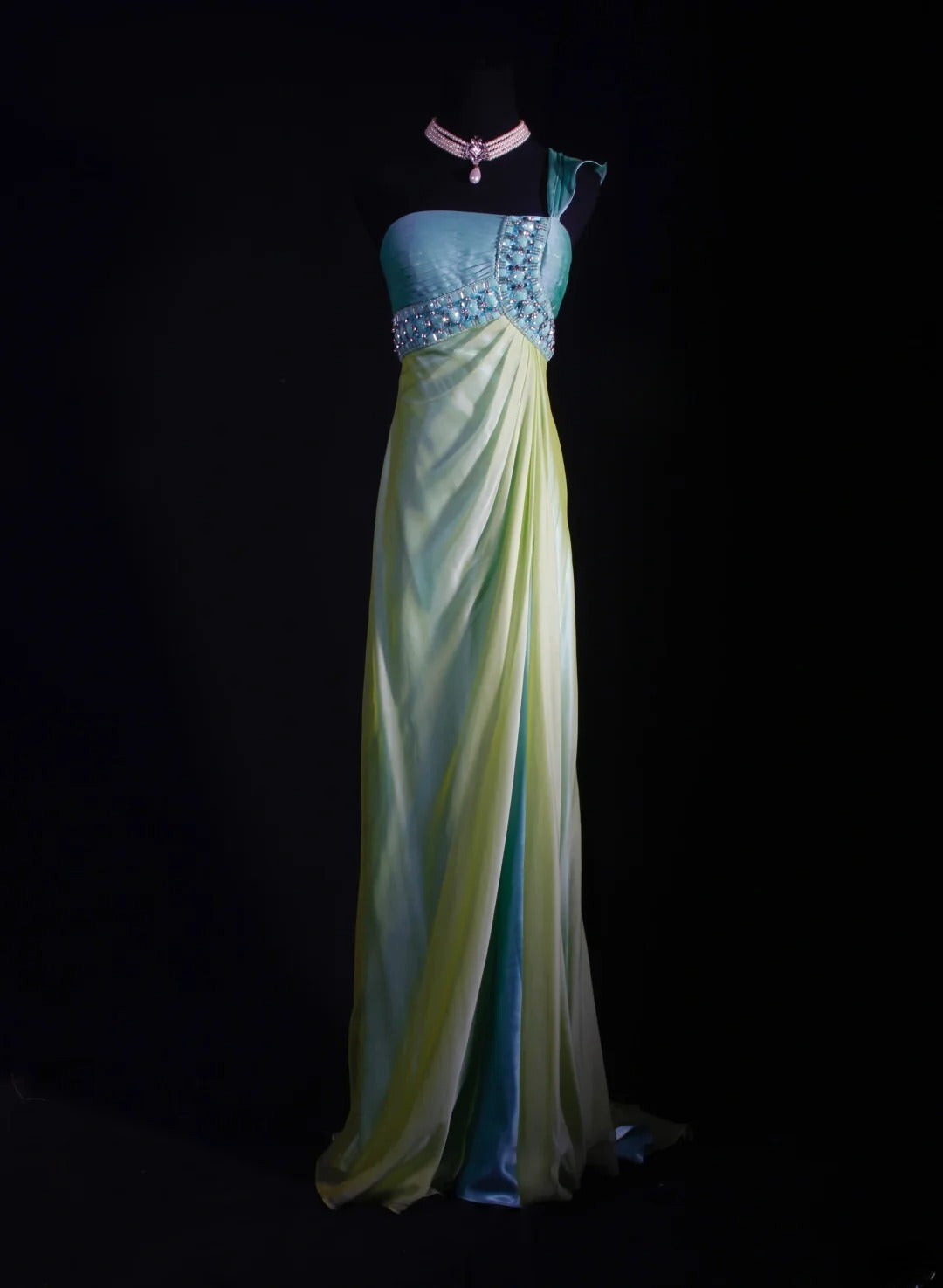 Elegantes Ballkleid im Stil der 1950er Jahre, Meerjungfrauen-Stil, schulterfrei, gelb, Vintage, langes Abendkleid AS235