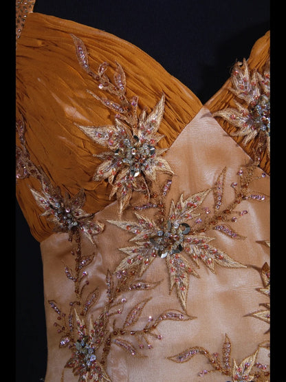 Elegantes Ballkleid im Stil der 1950er Jahre, Meerjungfrauen-Stil, Neckholder, Chiffon, mit Perlenbesatz, langes Partykleid, Abendkleid AS240